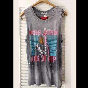 Junk Food Michael Jackson King of Pop Muscle Tee